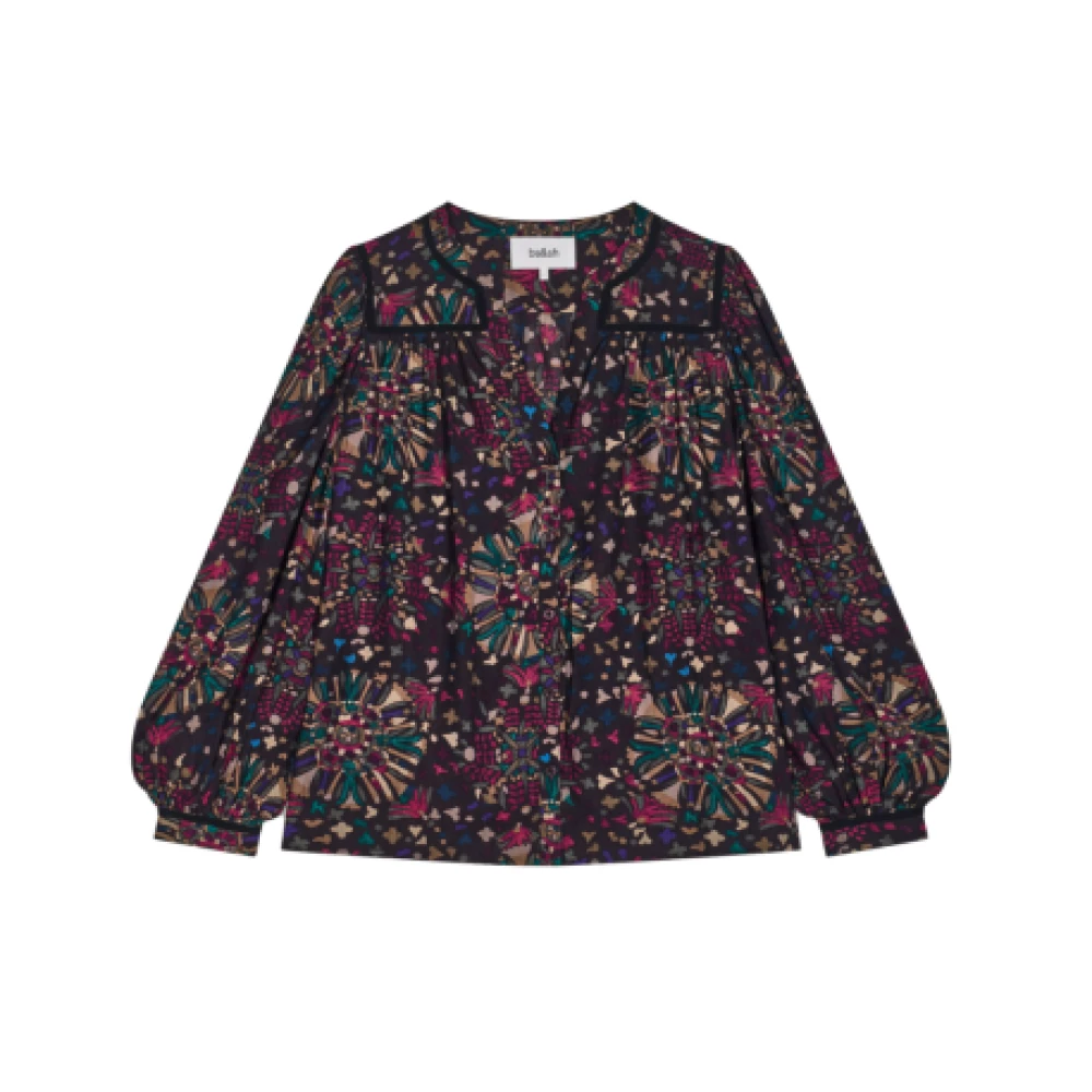 BA&SH Grafische Print Shirt in Grijs Multicolor Dames