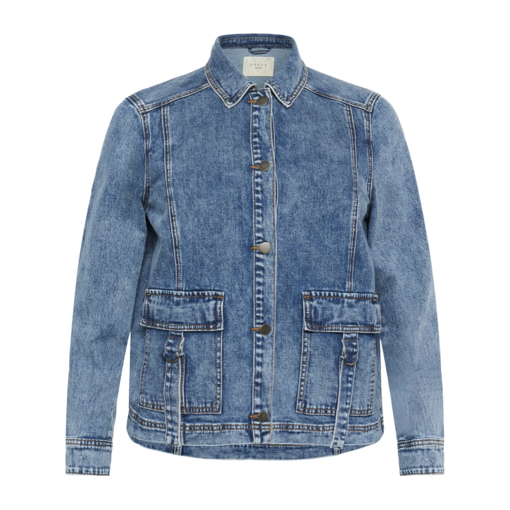 Jackets > Denim Jackets - - Kaffe Curve - Modalova