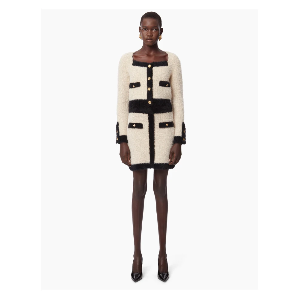Nina Ricci Beige Tweed A-Lijn Mini Rok Beige Dames