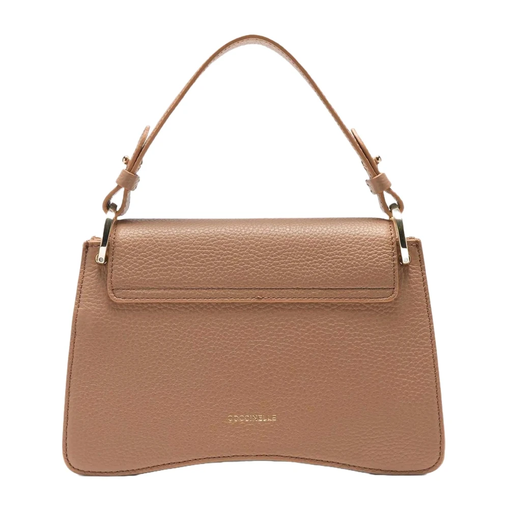 Coccinelle Leren Handtas met Logodetail Brown Dames