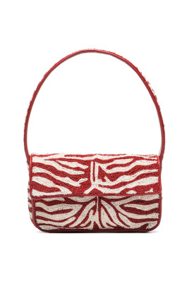 zebra-print-beaded-foldover-shoulder-bag