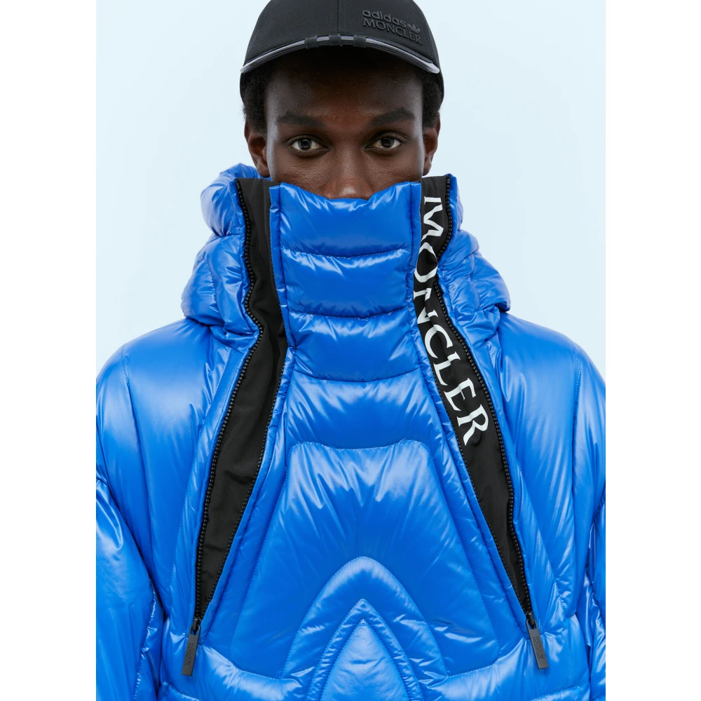 Moncler Gewatteerde Lange Donsjas Blue Heren