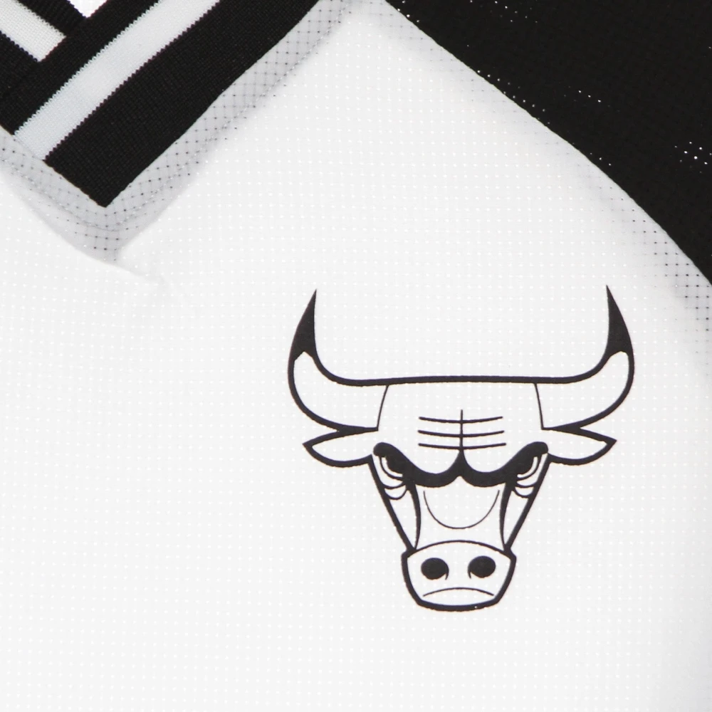 new era NBA Kleurblok Lange Mouw Tee White Heren