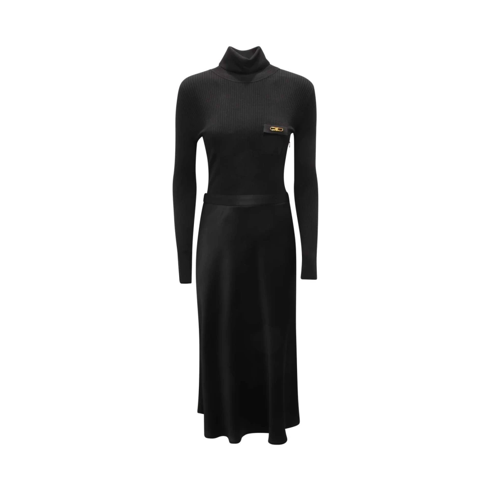 Elisabetta Franchi Women's Black Am-06B-56E2 Knitted Dress