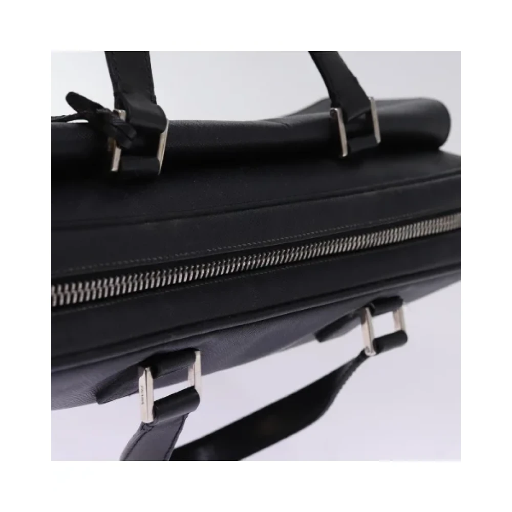 Prada Vintage Pre-owned Leather handbags Black Dames