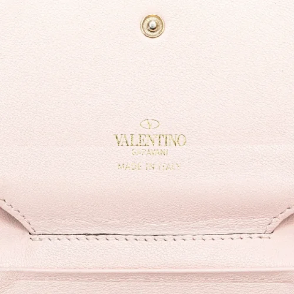 Valentino Vintage Pre-owned Leather wallets Pink Dames