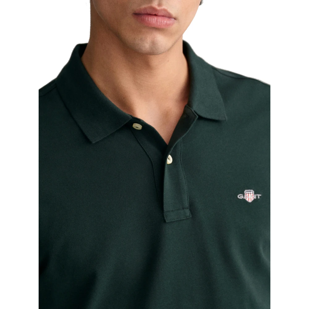 Gant Klassieke Polo Shirt Green Heren