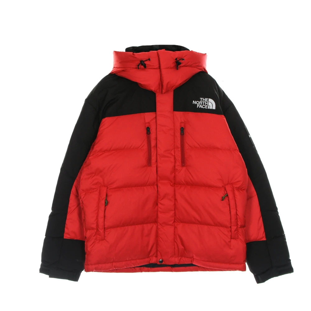 The North Face Rood zwarte donsjas met afneembare capuchon Red Heren