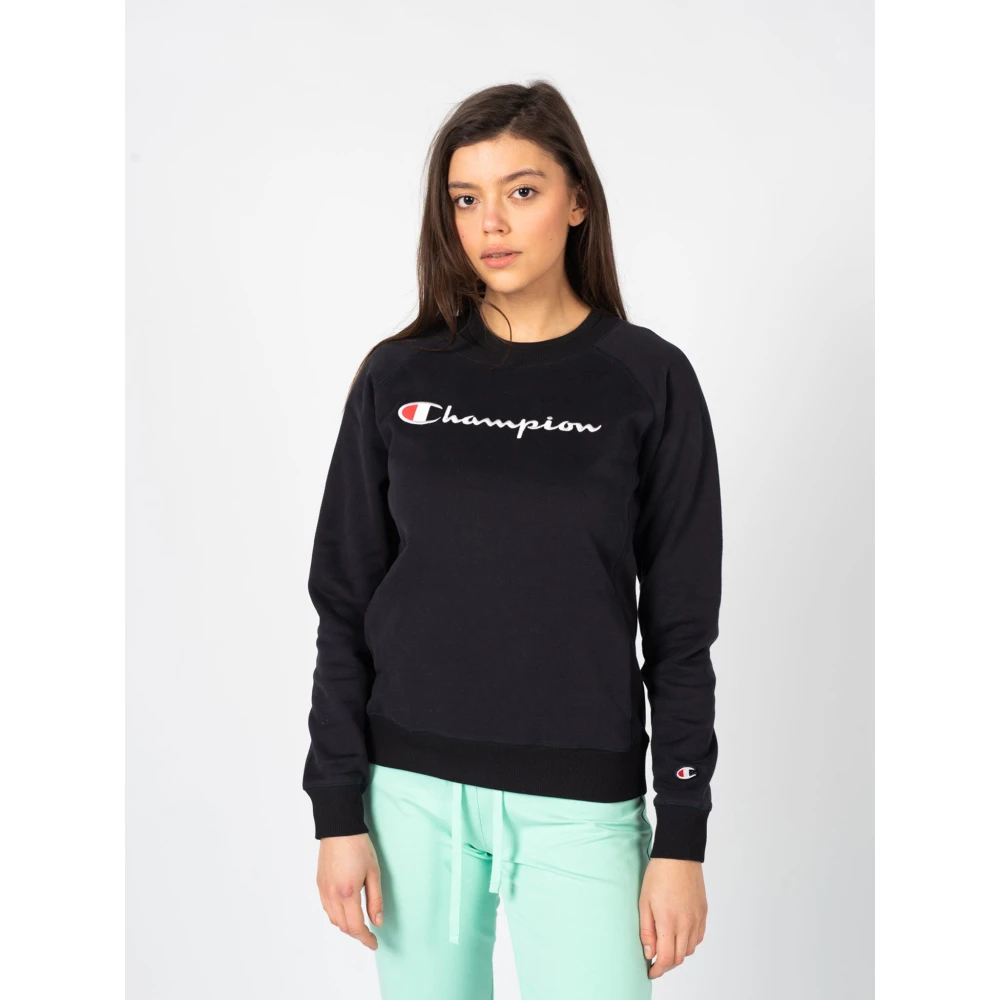Champion Minimalistische Urban Mode Sweatshirt Black Dames