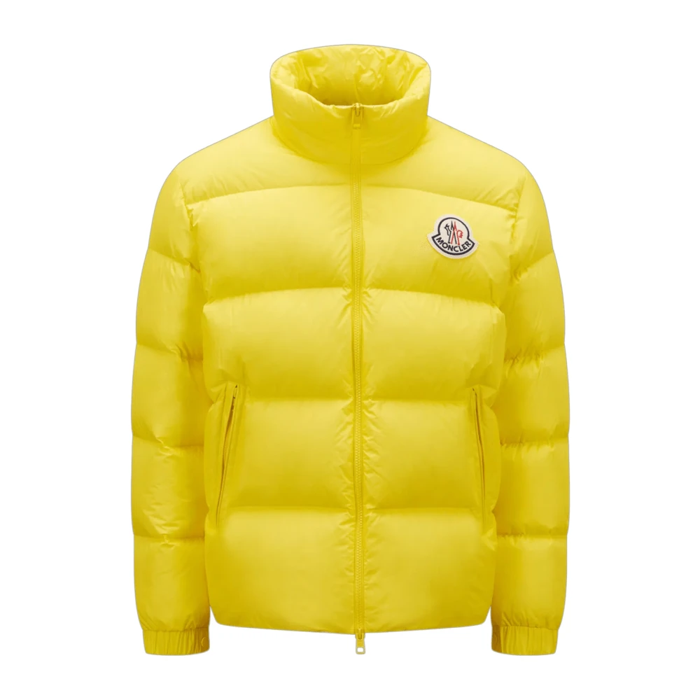 Moncler Korte Pufferjas Geel Yellow Heren