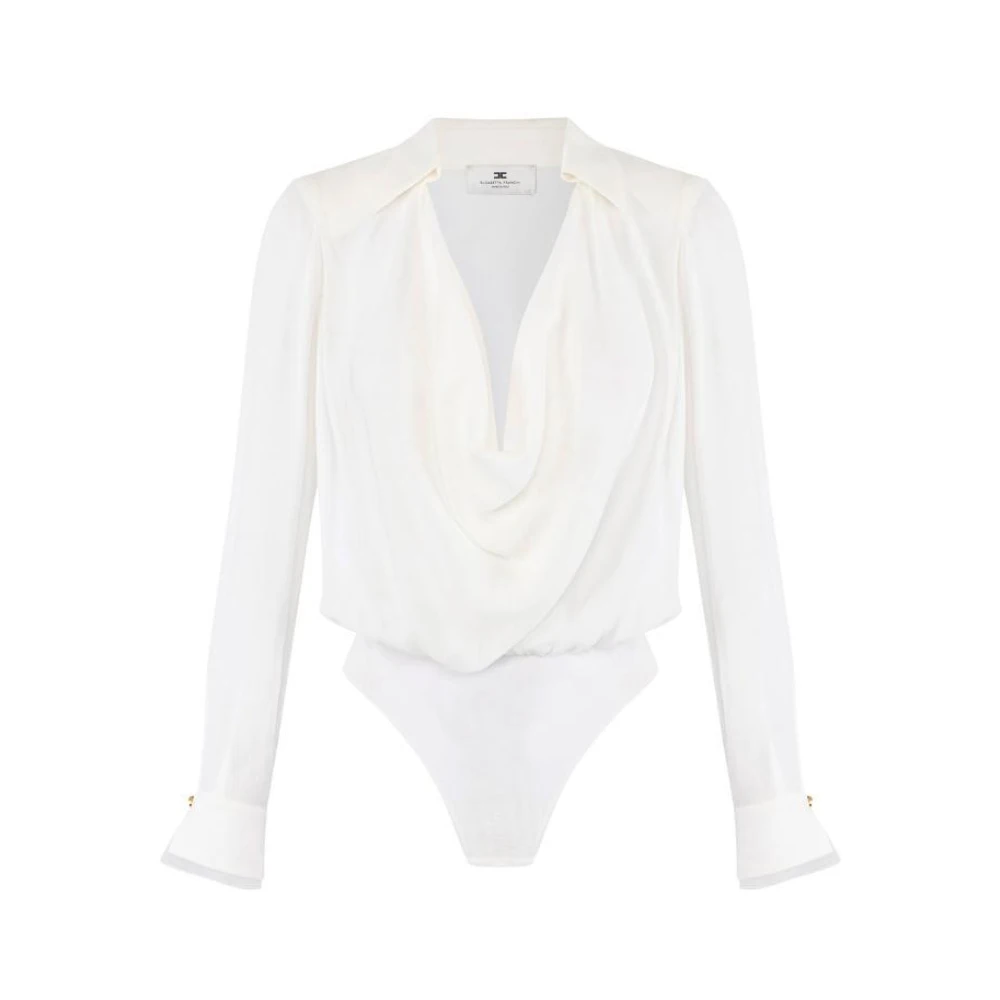 Elisabetta Franchi White Full-Body, Female, M, Bodysuit