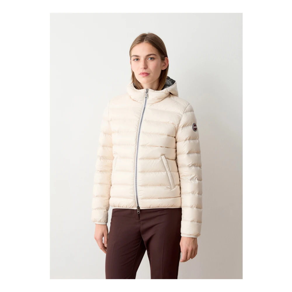 Colmar Korte Donsjas met Capuchon White Dames