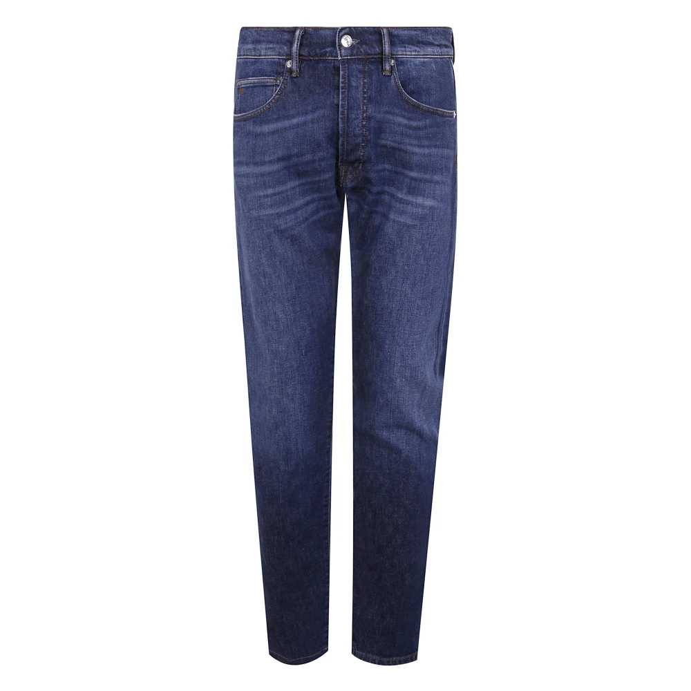 Nine In The Morning Skinny 5-Pocket Rock Broek Blue Heren