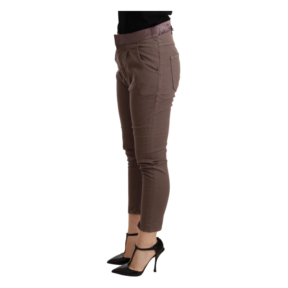 Cycle Bruine Skinny Cropped Broek Brown Dames