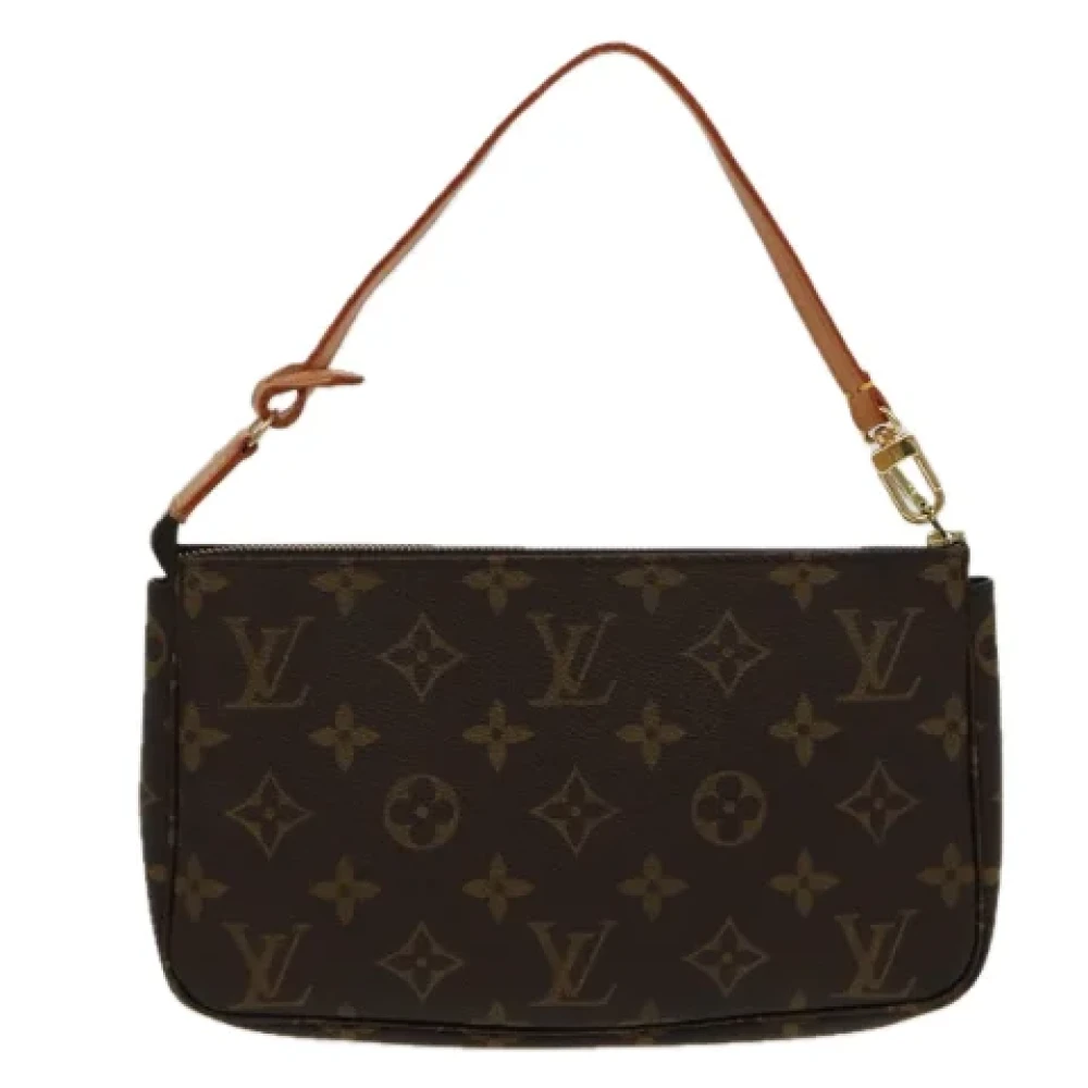 Louis Vuitton Vintage Pre-owned Canvas clutches Brown Dames