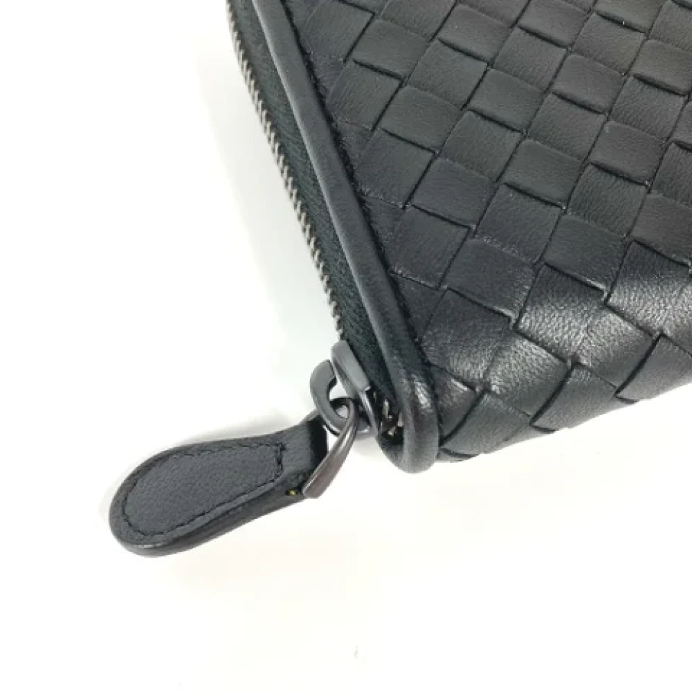 Bottega Veneta Vintage Pre-owned Leather wallets Black Dames