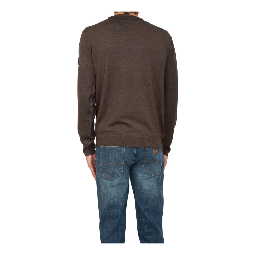 Peuterey Bruine Gebreide Trui Brown Heren