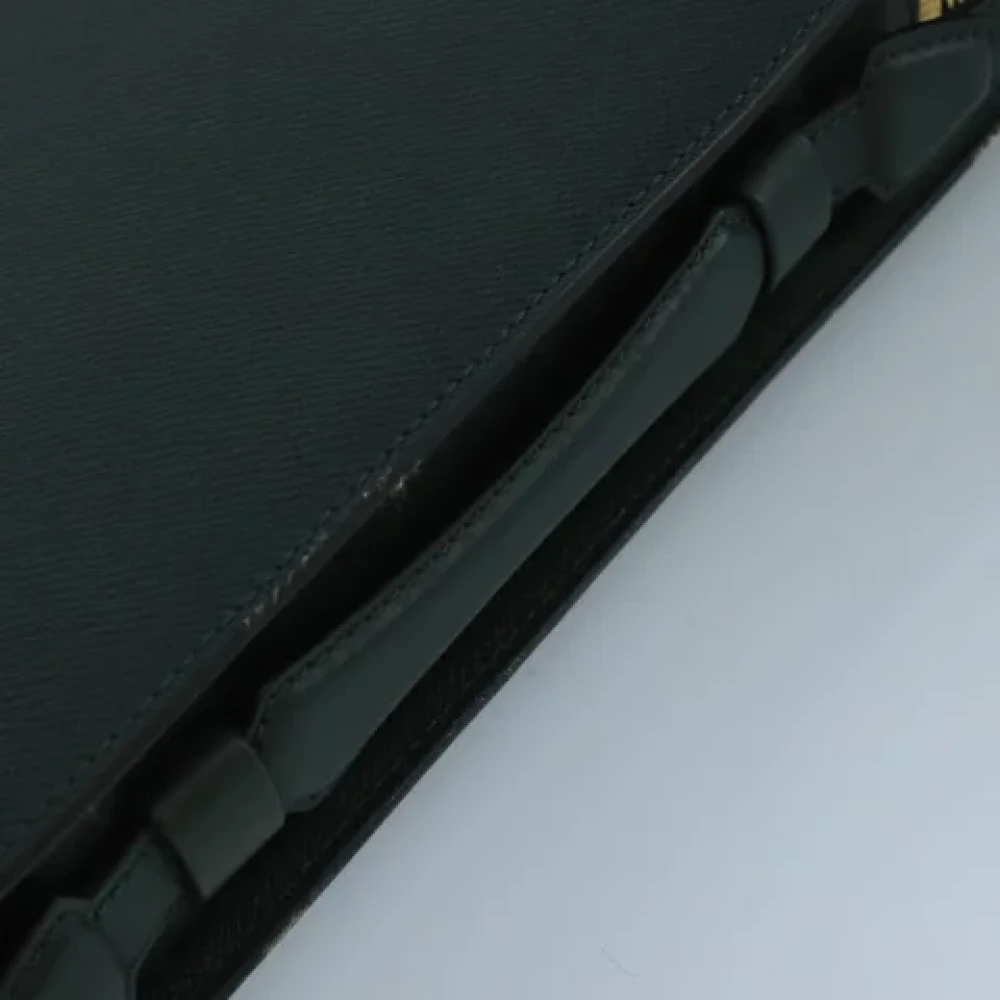 Louis Vuitton Vintage Pre-owned Leather briefcases Green Dames