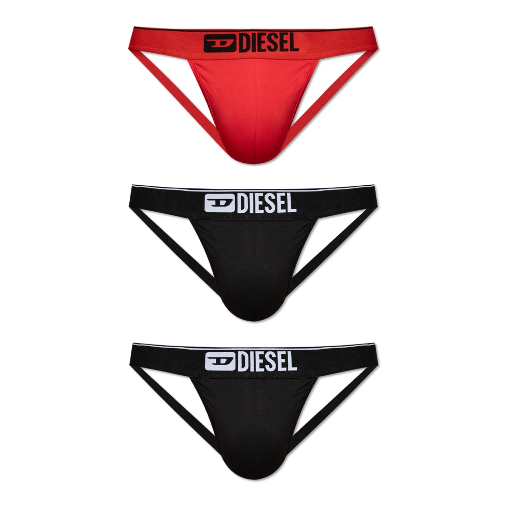 Diesel Homme Multicolor Sous-Vêtements, E, Taille: L Lot De Trois Jockstraps