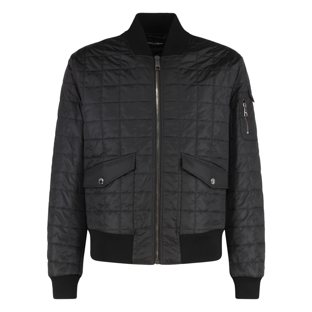 Dolce & Gabbana Herren Schwarz Jacken, K, Lgröße: