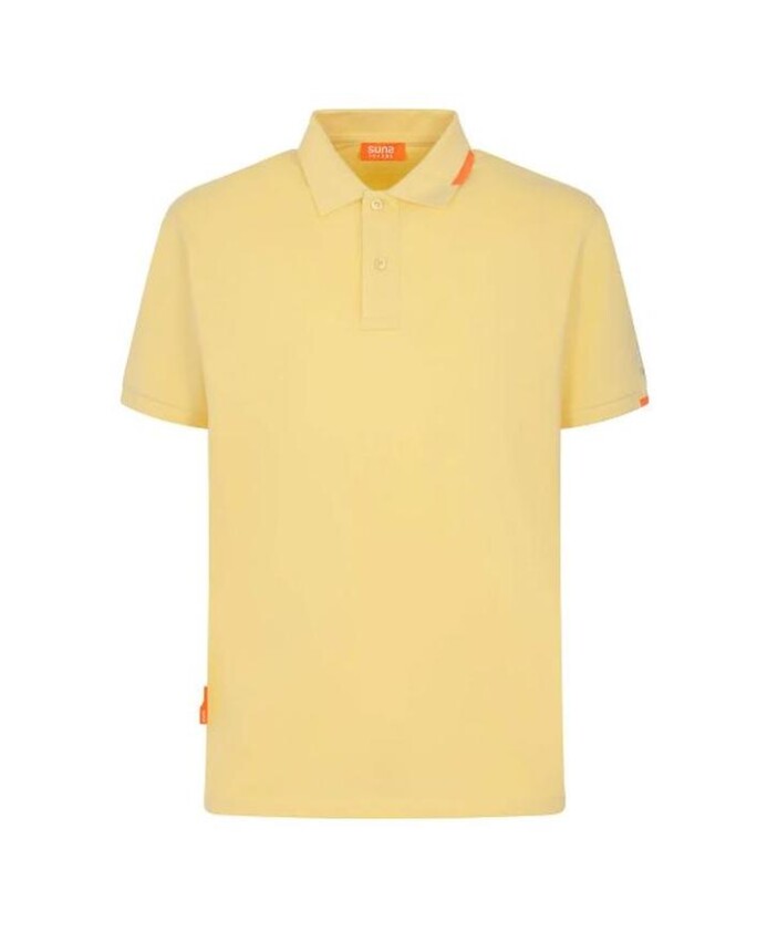 polo-en-coton-jaune-avec-logo