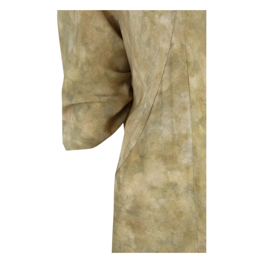 Cortana Zijden Hope Print Lange Jurk Green Dames