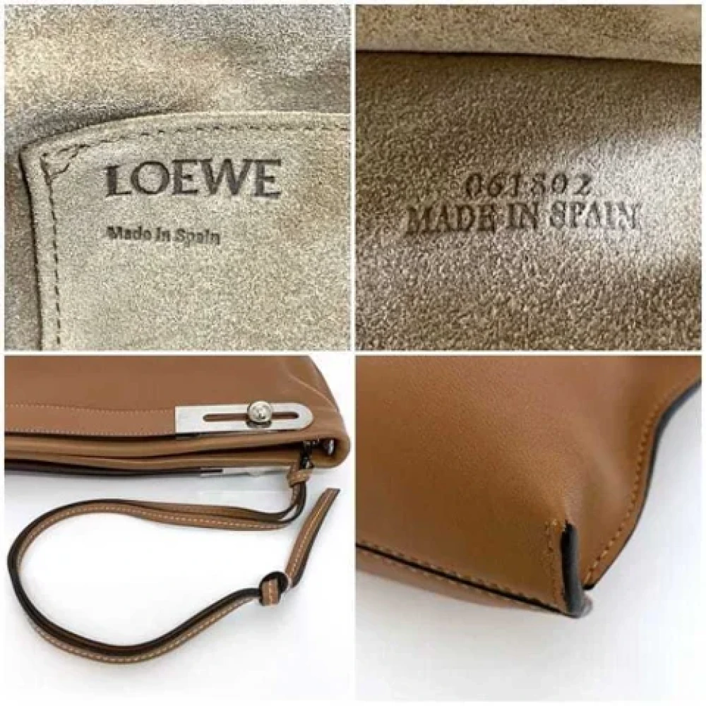 Loewe Pre-owned Leather handbags Brown Dames