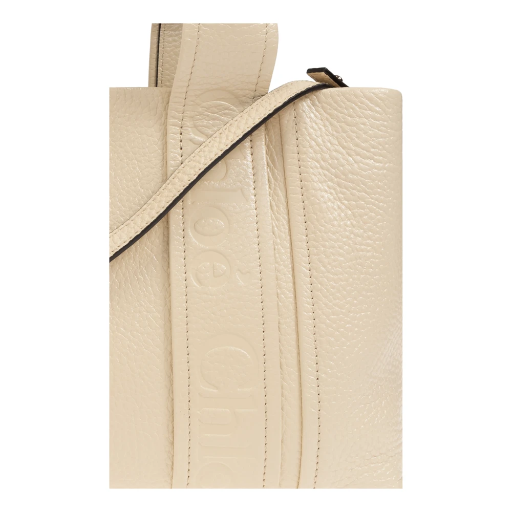 Chloé Handtas Woody Klein Beige Dames