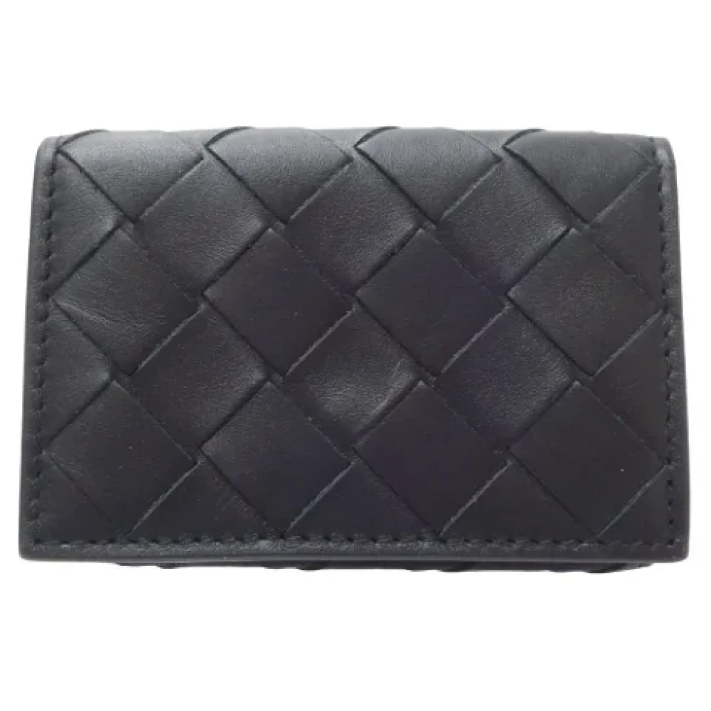 Bottega Veneta Vintage Pre-owned Leather wallets Black Dames