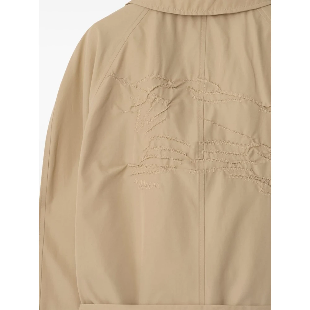 Burberry Beige Equestrian Knight Coat Beige Heren