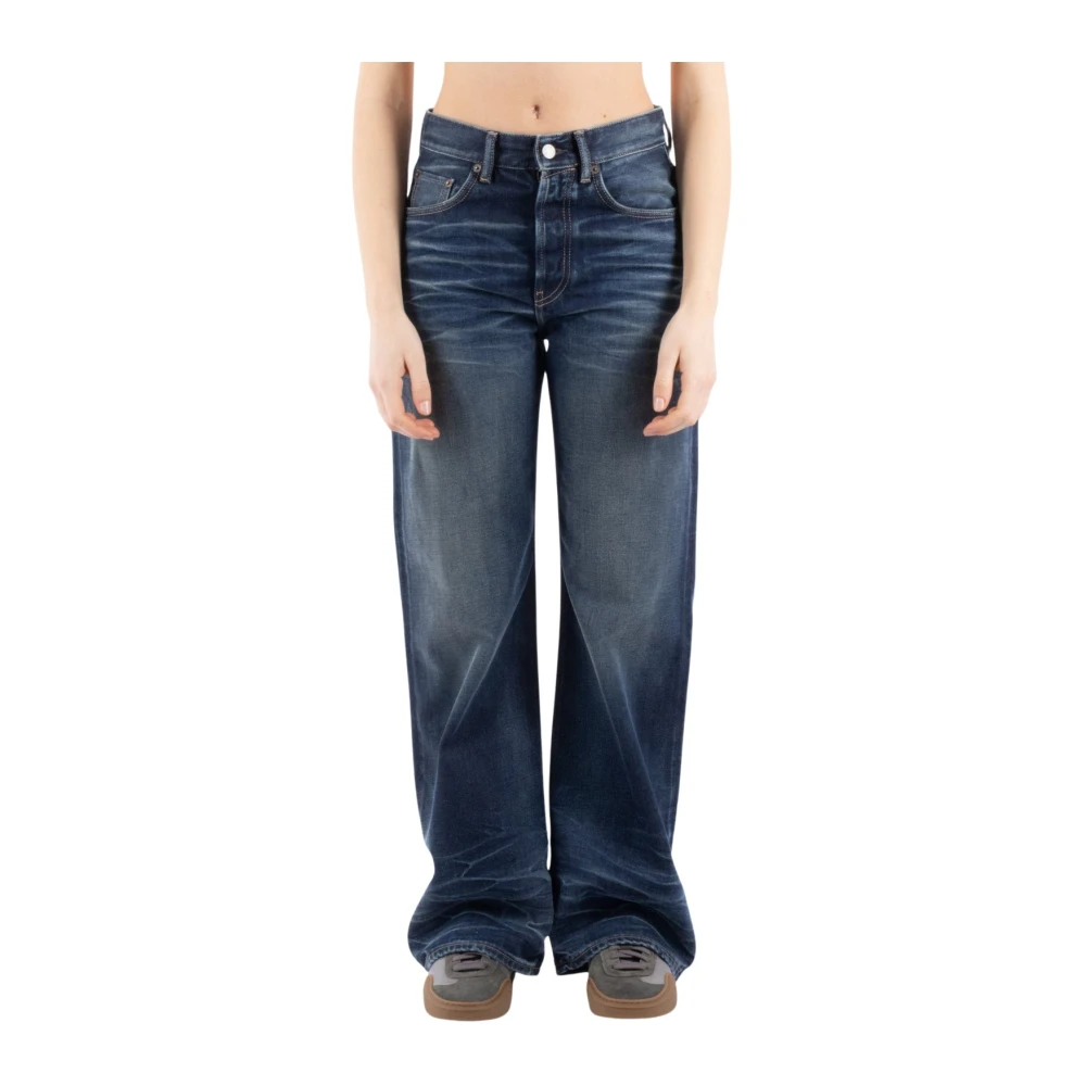 Acne Studios Blauwe Denim Jeans Blue Dames
