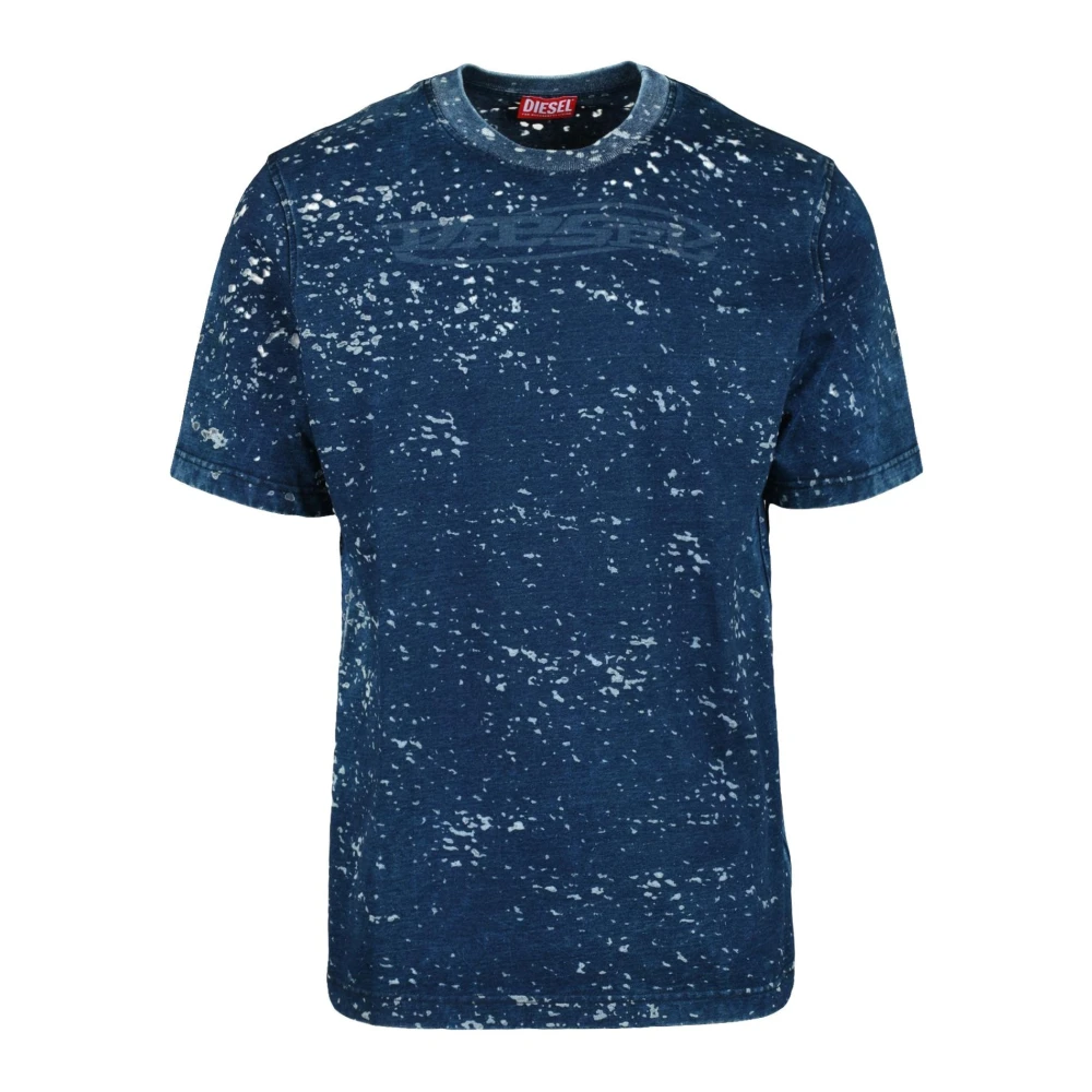 Diesel Katoenmix T-shirt Blue Heren