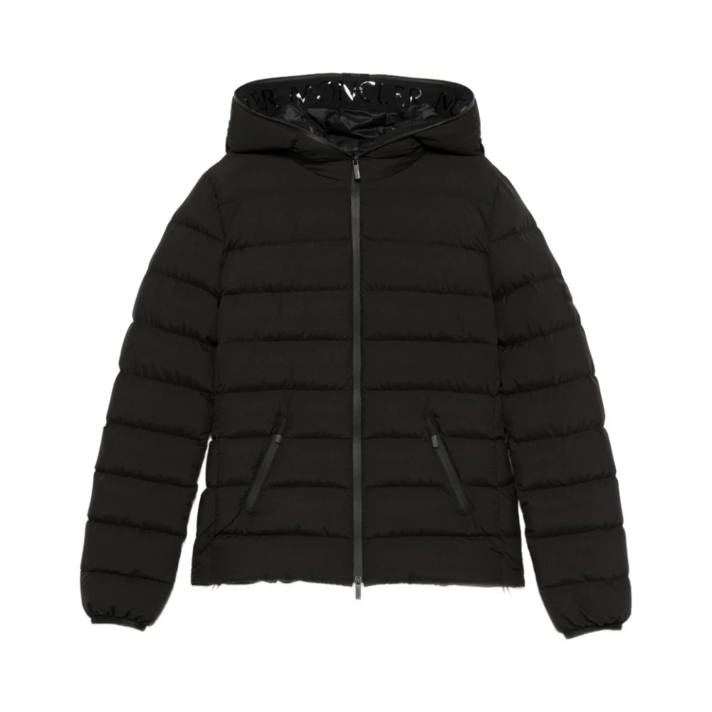 Moncler Black Winter Jackets, Female, L, Herbes Jacket