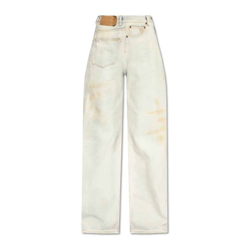 MM6 Maison Margiela Jeans met vintage-effect Blue Dames