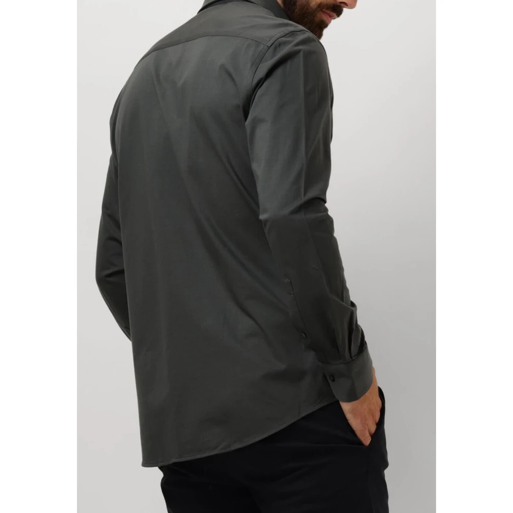 Profuomo Groen Casual Cutaway Overhemd Green Heren
