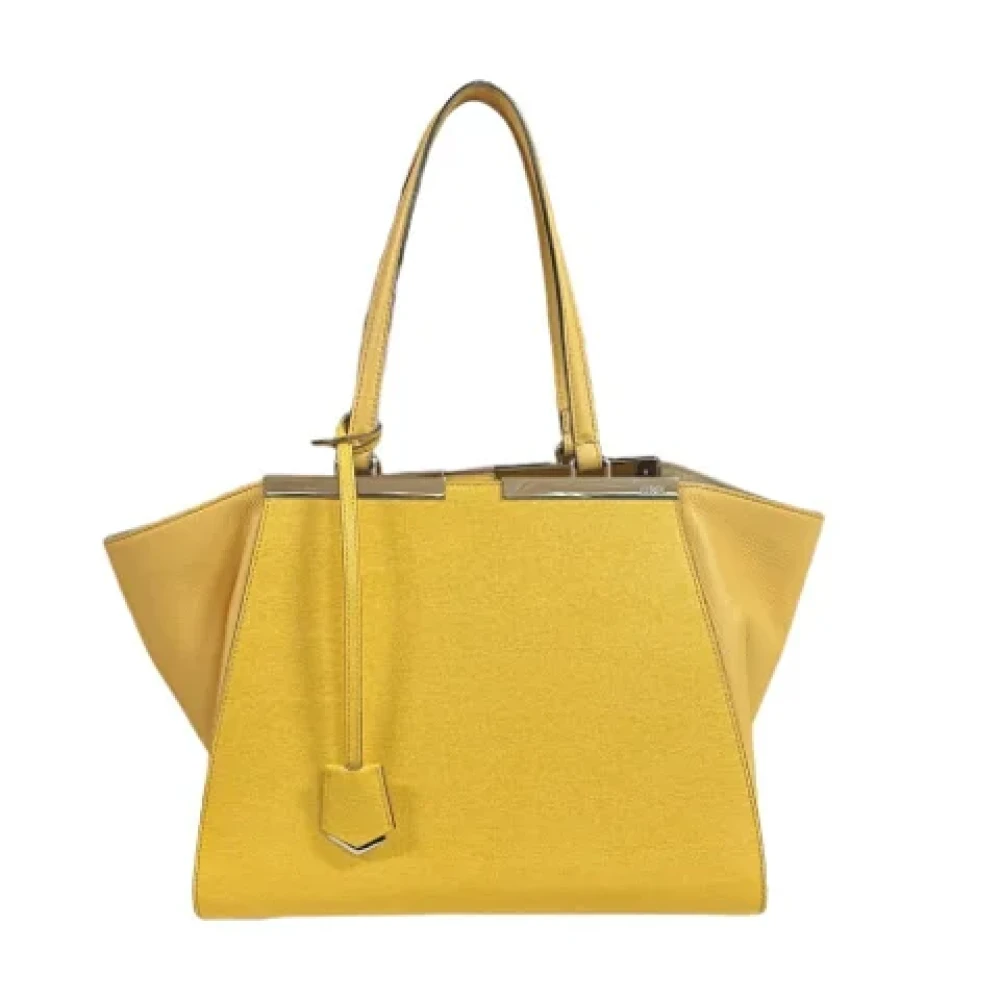Fendi Vintage Pre-owned Leather fendi-bags Yellow Dames