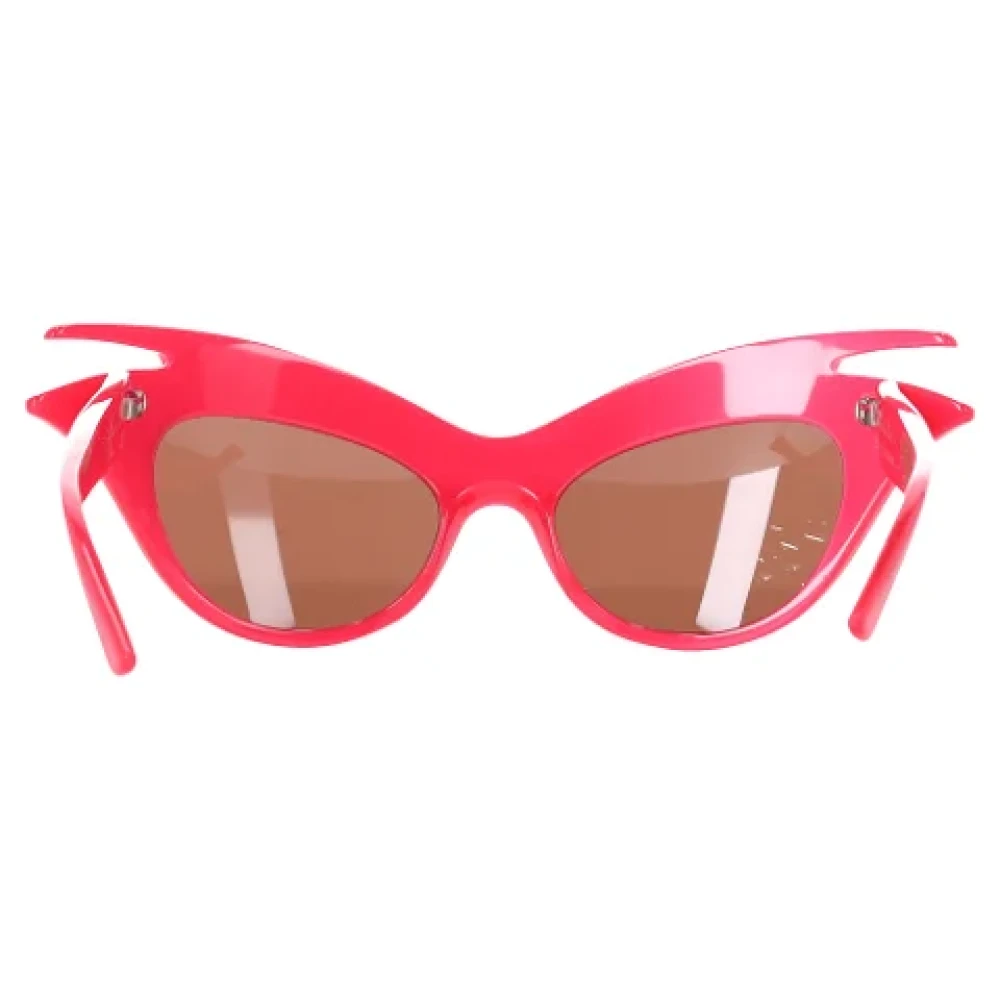 Dior Vintage Pre-owned Acetate sunglasses Red Dames