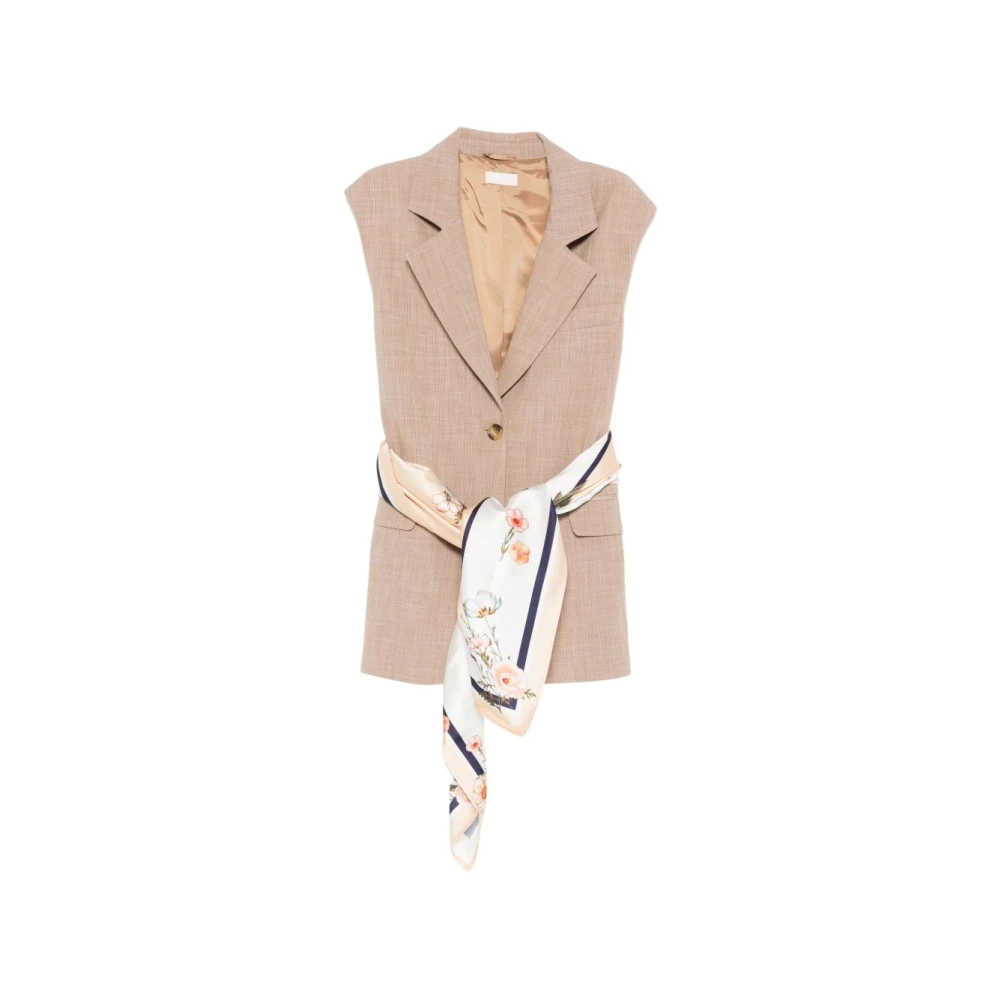 Liu Jo Donna Beige - Navetta Gilet - Jackets - M