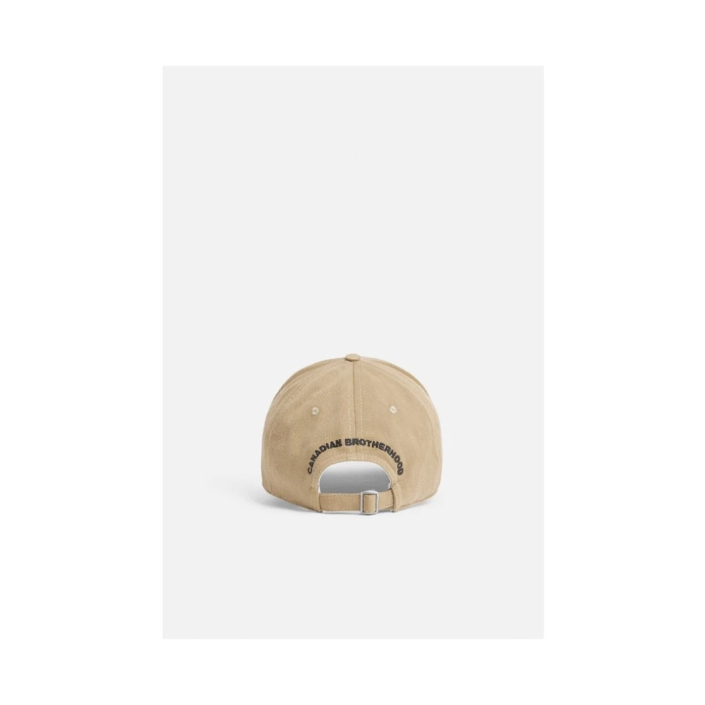 Dsquared2 Geborduurde Logo Baseballpet Beige Dames