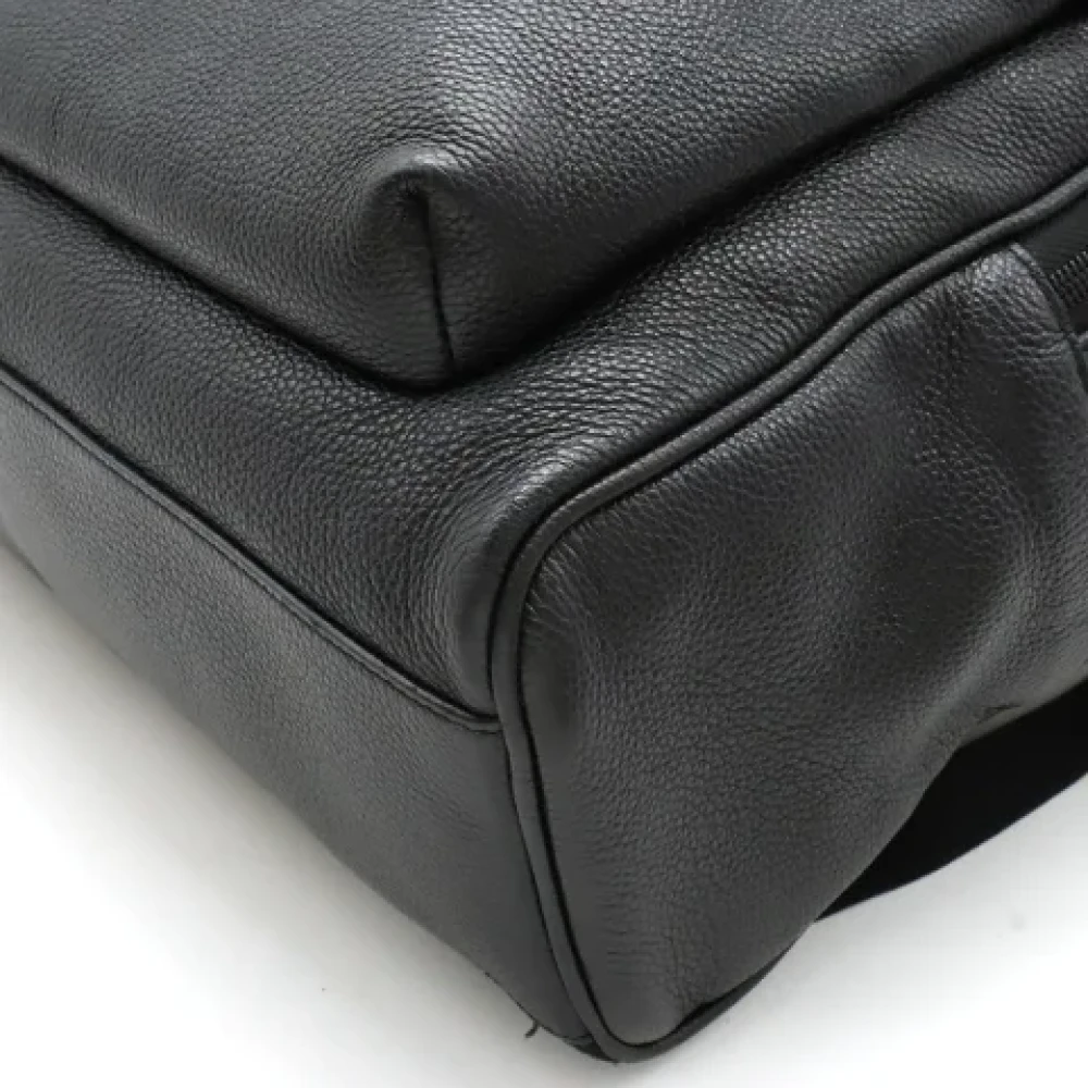 Gucci Vintage Pre-owned Leather backpacks Black Dames