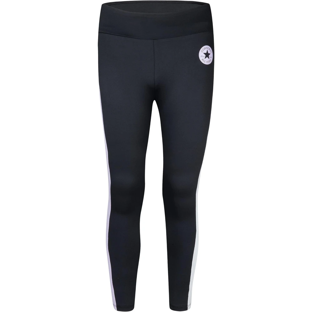 Converse Barn Leggings med vit sidoband Black, Dam