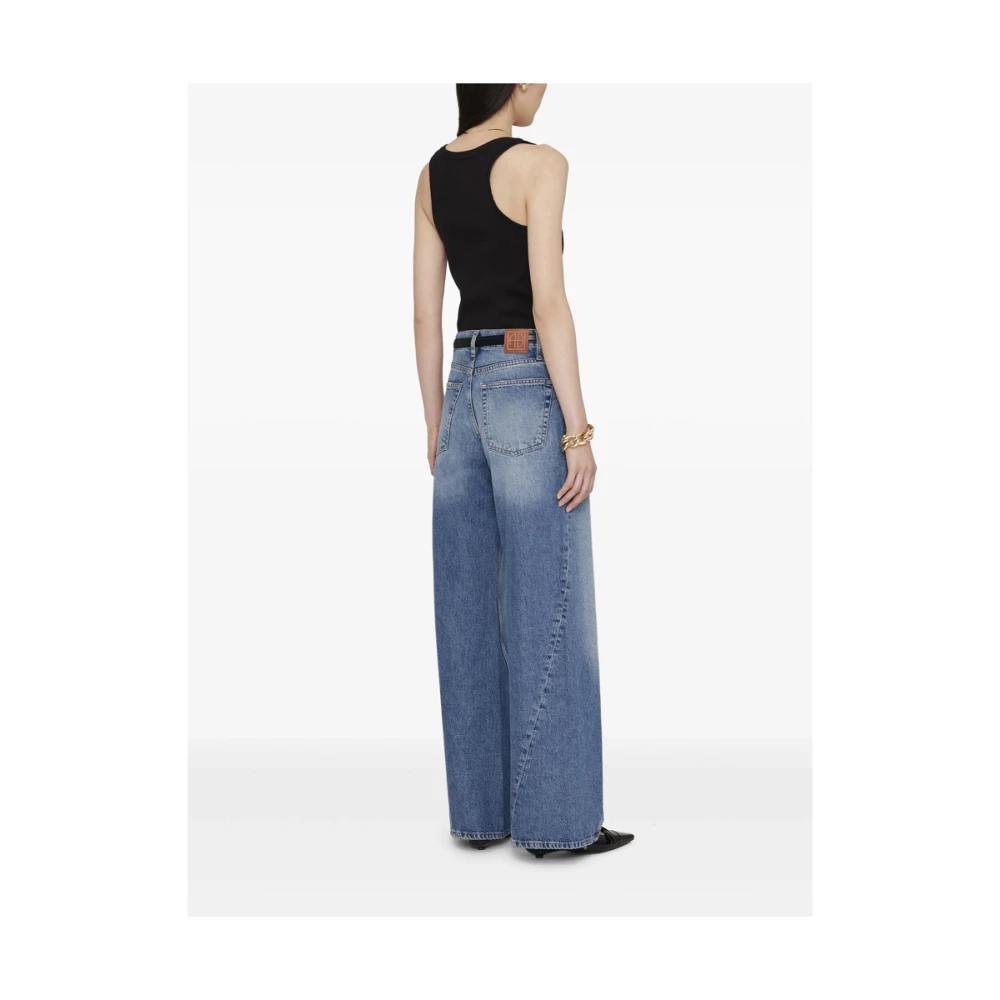 Anine Bing Zwarte Mouwloze Top met Ronde Halslijn Black Dames
