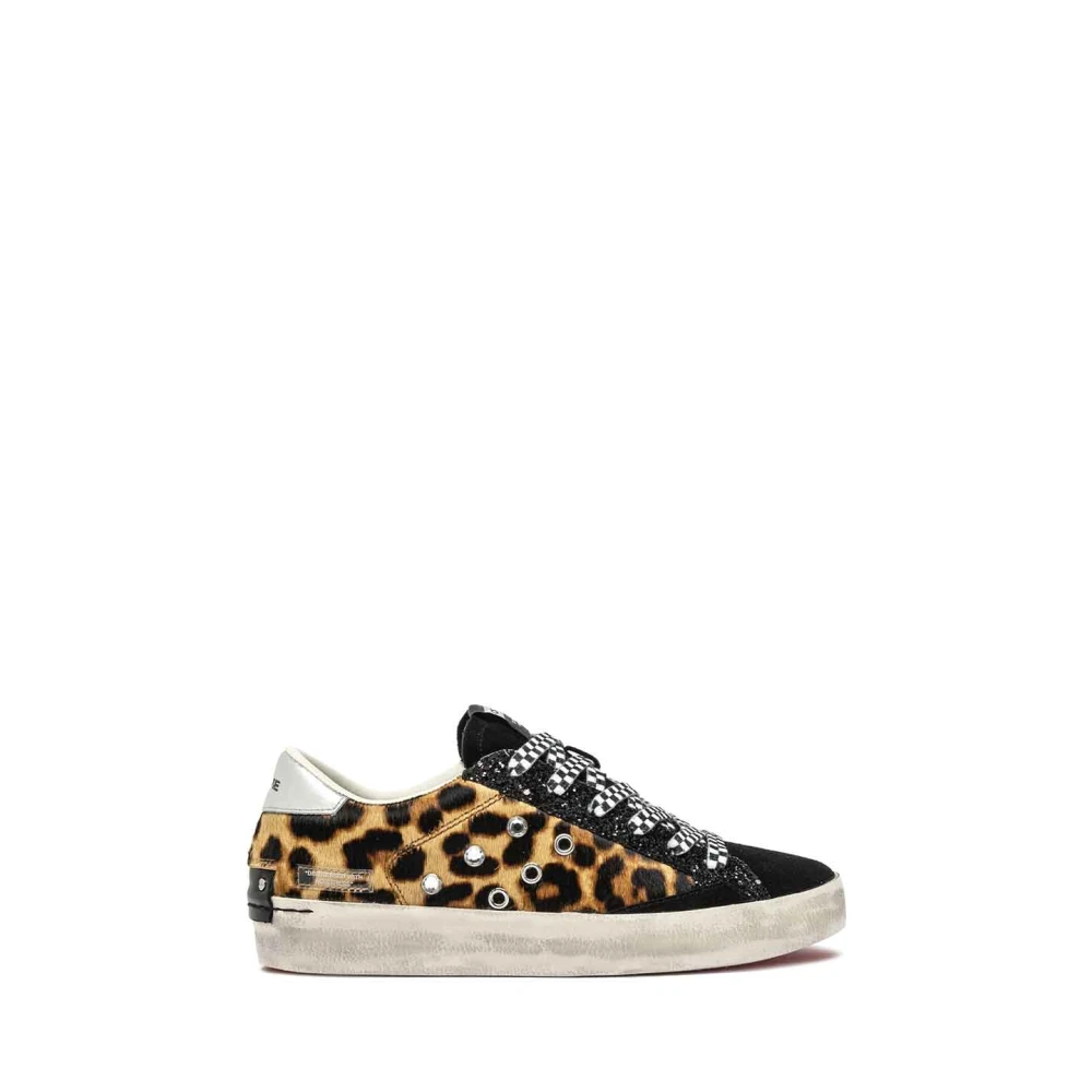 Crime London Gevlekte Sneakers met Luipaardprint Dames Schoenen Veelkleurig Multicolor