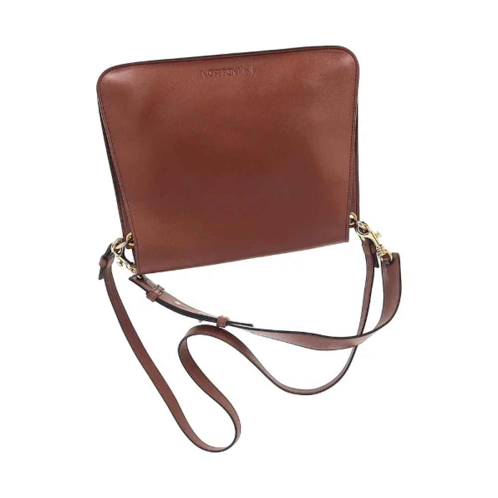 JW Anderson Pre-owned Leather crossbody-bags Brown Dames