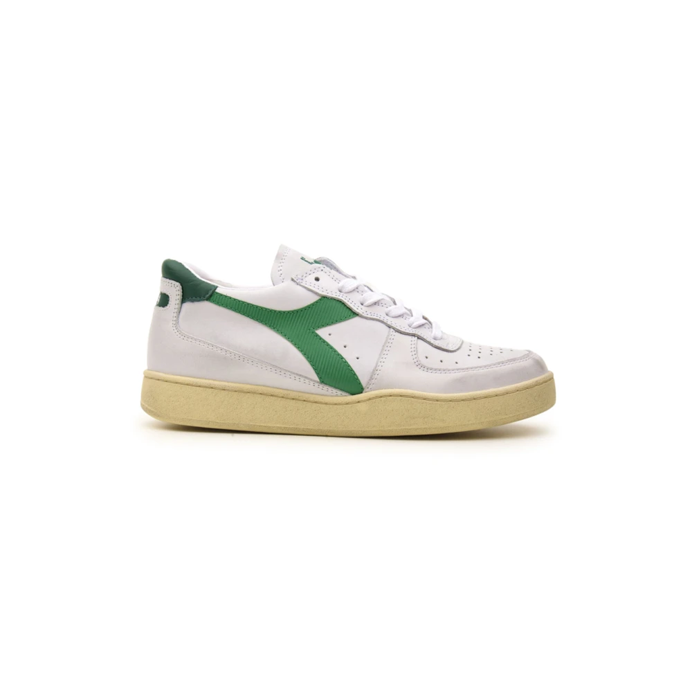 Diadora Used Low Basket Sneakers Heren Schoenen Groen