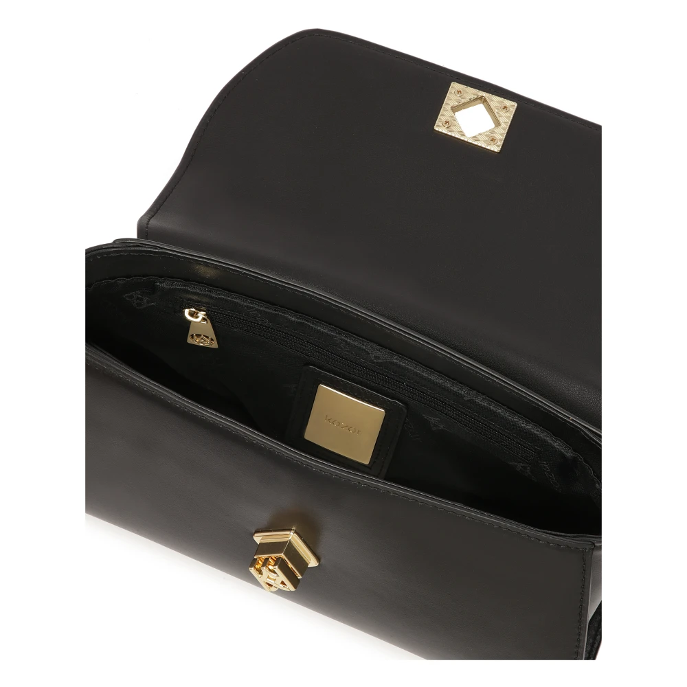 Kazar Elegante handtas versierd met luipaardprint Black Dames