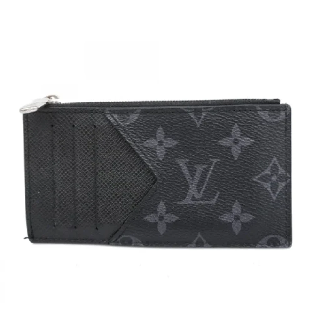 Louis Vuitton Vintage Pre-owned Leather wallets Black Heren