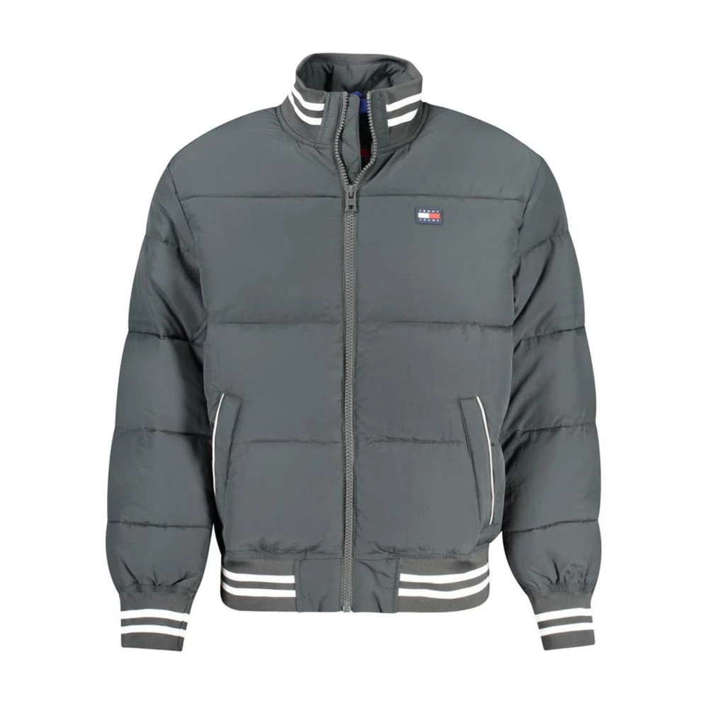 Tommy Hilfiger Groene Polyamide Jas met Contrastdetails Green Heren
