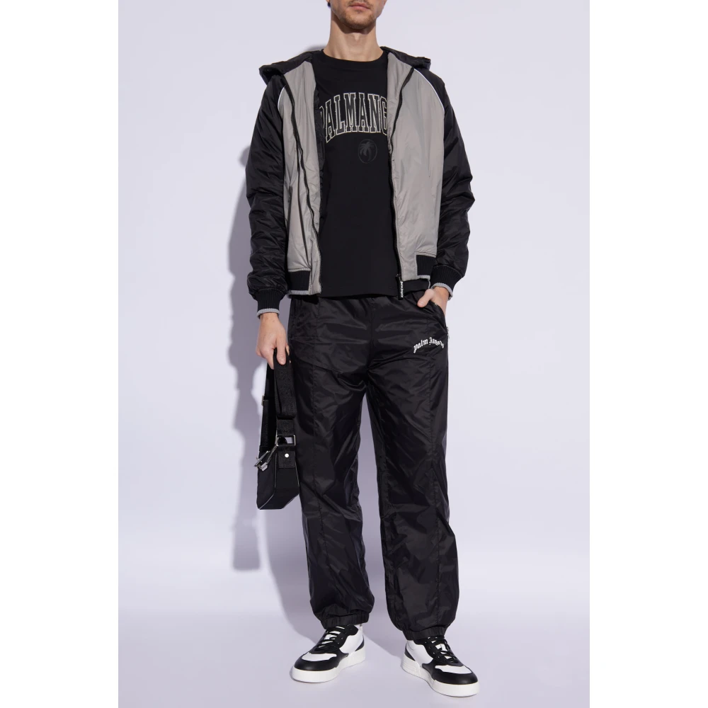 Palm Angels Trainingsbroek met bedrukt logo Black Heren