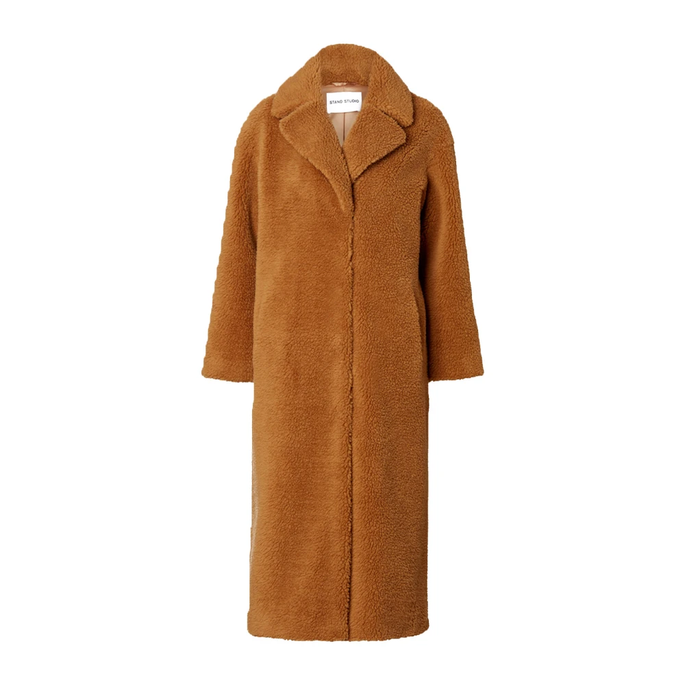 Stand Studio Maria Teddy Coat Stijlvol en Comfortabel Brown Dames